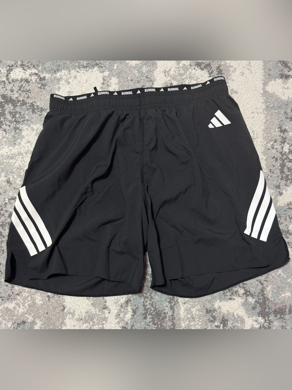 adidas Men’s Black Athletic Running Shorts with Logo